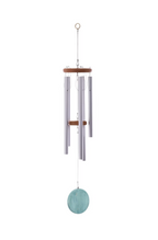 Picadilly Silver Satin Tube Wind Chimes