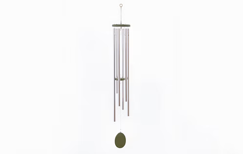 Buckingham - Silver Satin Tube Windchimes 52" (XX-Large)