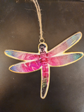 Imprint metal ornaments Large LG Rainbow Dragonfly