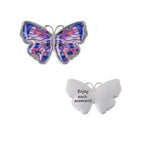 Miracle Butterfly Charm 6 asst w/message
