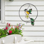 Yellow Bird and Flower Wall Art