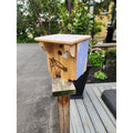 Jean Long Birdhouse 1.5" hole purple