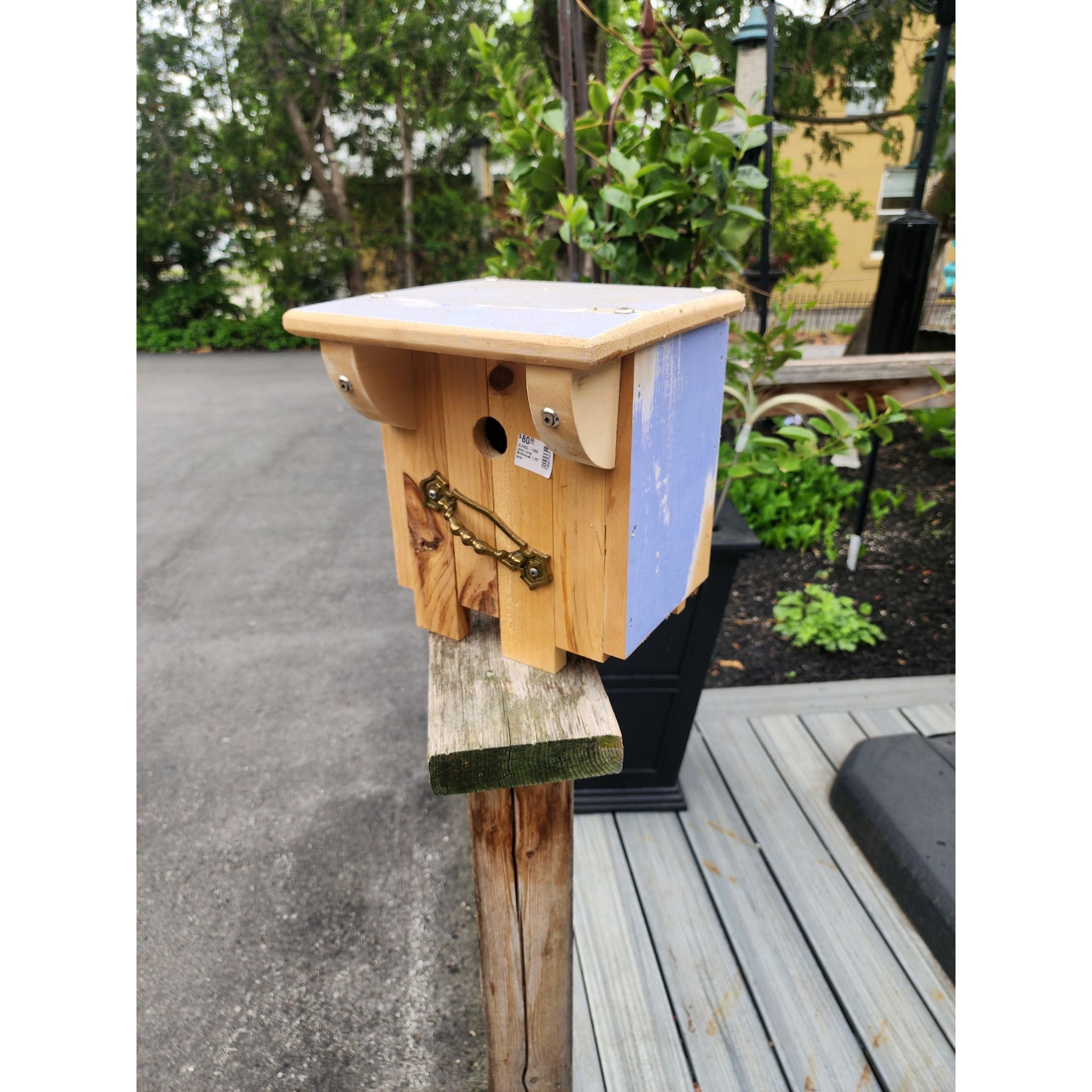 Jean Long Birdhouse 1.5" hole purple