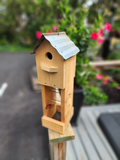 Jean Long 1.5" hole birdhouse with roost and platform JL 1331-866