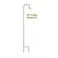 84" Shepherd Hook - Black