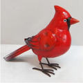 Garden Statuary, Metal Cardinal 13.4" x4.7" x 11.4"