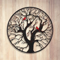 Laser Cut Wall Art Tree w/ Cardinals