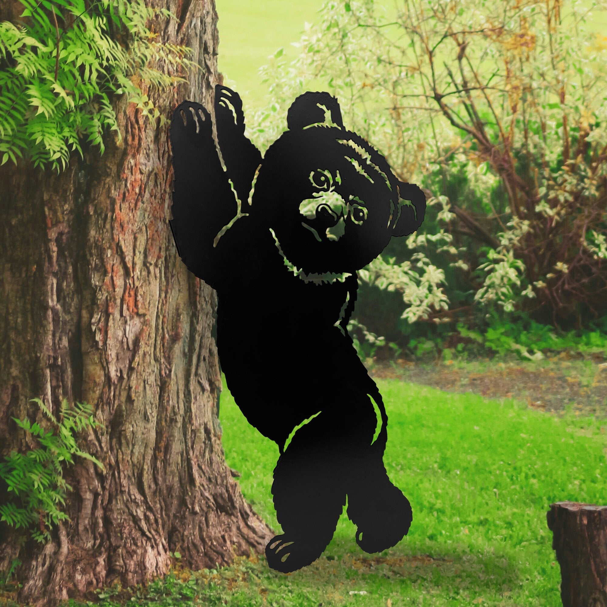 Black Bear Metal Wall Art
