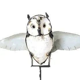 Handcrafted Metal Owl Garden Stake