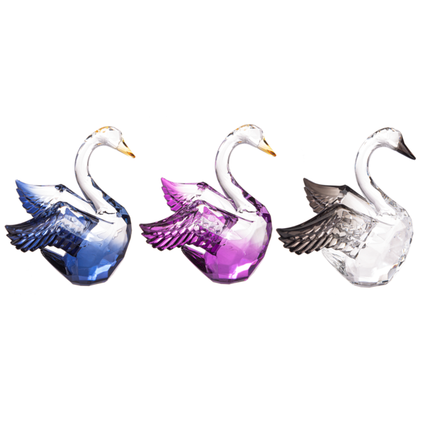 4.75" Swan Figurine Acrylic