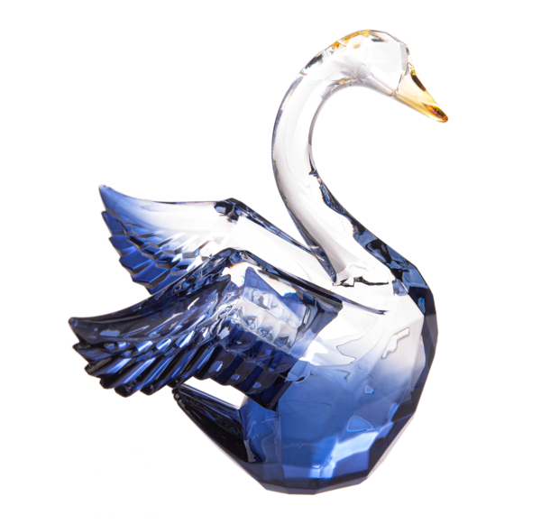 4.75" Swan Figurine Acrylic