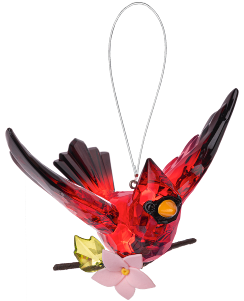5" Cherry Blossom Cardinal, Acrylic
