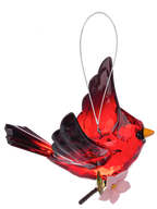 5" Cherry Blossom Cardinal, Acrylic