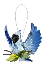 Open Winged Garden Blue Jay