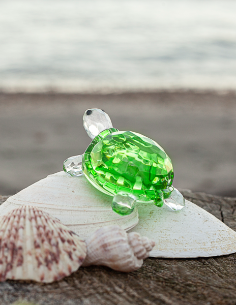 2.5" Lucky Turtle Figurine, Acrylic