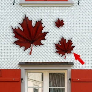 Rustic 17” Metal Maple Leaf