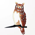 Color Owl Tree Stake 9" X 13"