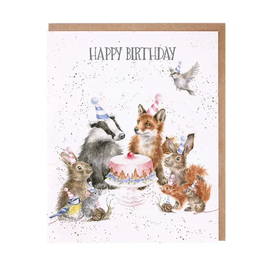 Woodland Party Single Card