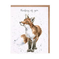 Thinking of You Fox Single Card