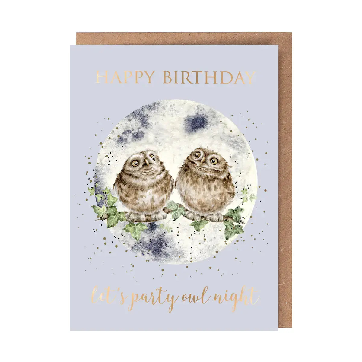 Party Owl Night Gold Foiled