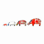 Handcrafted Medium Metal “Canadian House Hippo” Sculpture