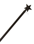 60" Black Star Flag pole