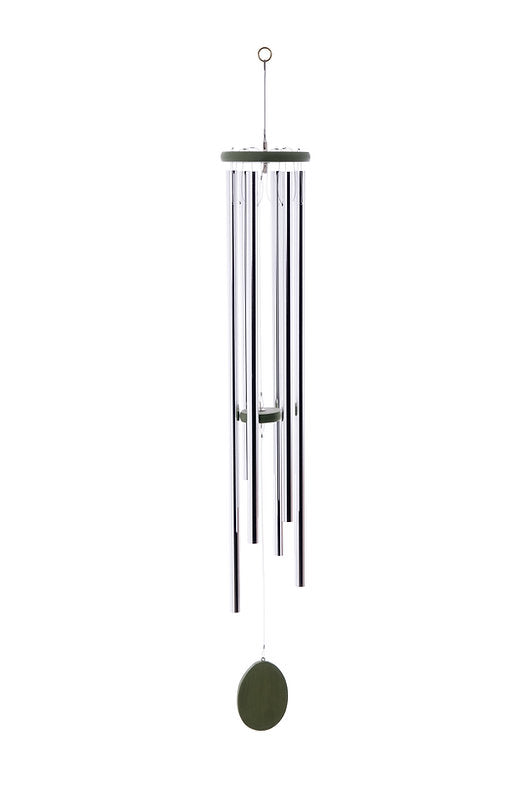Buckingham - Silver Satin Tube Windchimes 52" (XX-Large)