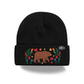 Canada Embroidered Knit Toque Winter Hat Floral Woodland Nature Style