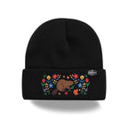 Canada Embroidered Knit Toque Winter Hat Floral Woodland Nature Style