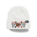 Canada Embroidered Knit Toque Winter Hat Floral Woodland Nature Style