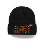 Canada Embroidered Knit Toque Winter Hat Floral Woodland Nature Style