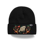 Canada Embroidered Knit Toque Winter Hat Floral Woodland Nature Style