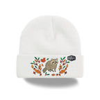Canada Embroidered Knit Toque Winter Hat Floral Woodland Nature Style
