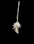 Sterling Silver 925 Cedar pendant plain and soft chain