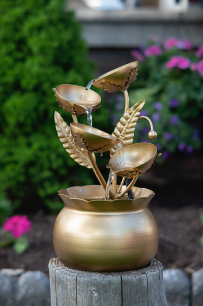 GOLD LEAF FOUNTAIN - as is floor model was $157.95