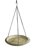 12'' Hanging Birdbath, Poly Resin