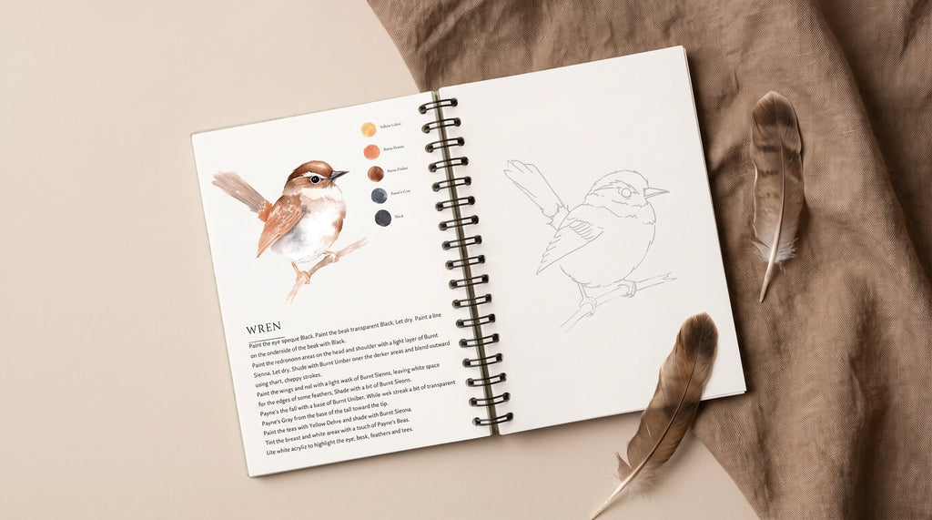 Beautiful Birds Watercolor Workbook By Willow Wolfe