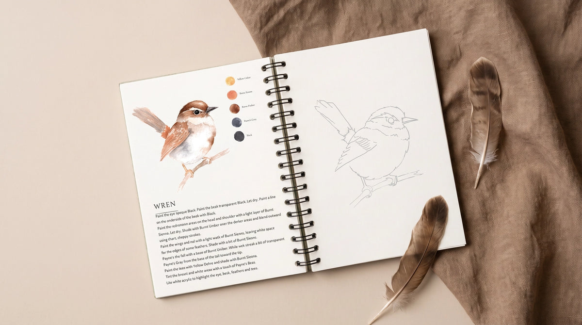 Beautiful Birds Watercolor Workbook By Willow Wolfe