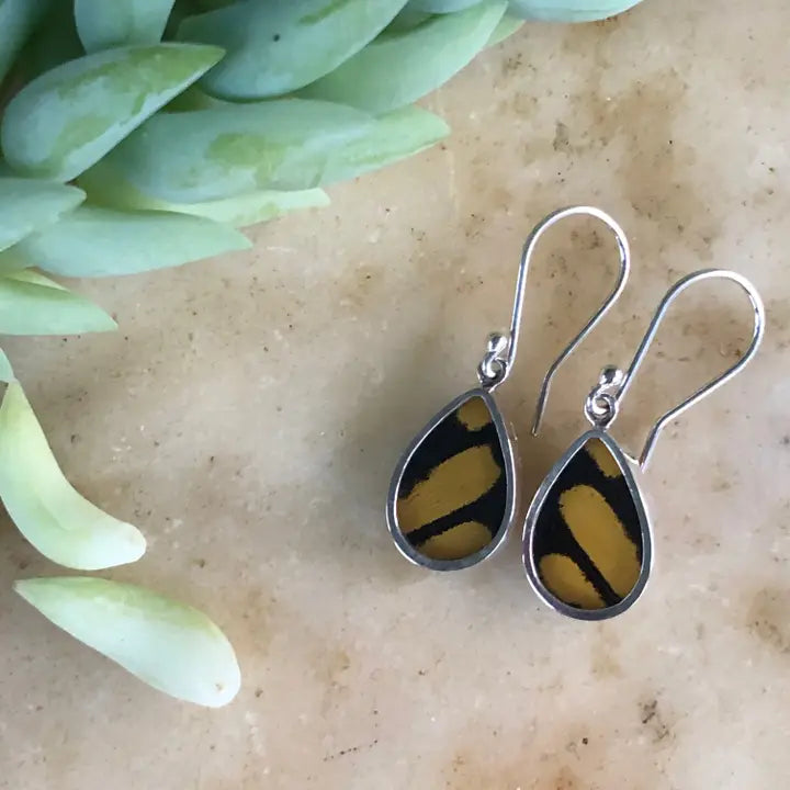 Mariposa Butterfly Sterling Silver Drop Earrings*