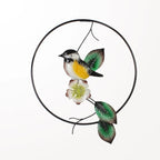 Yellow Bird and Flower Wall Art