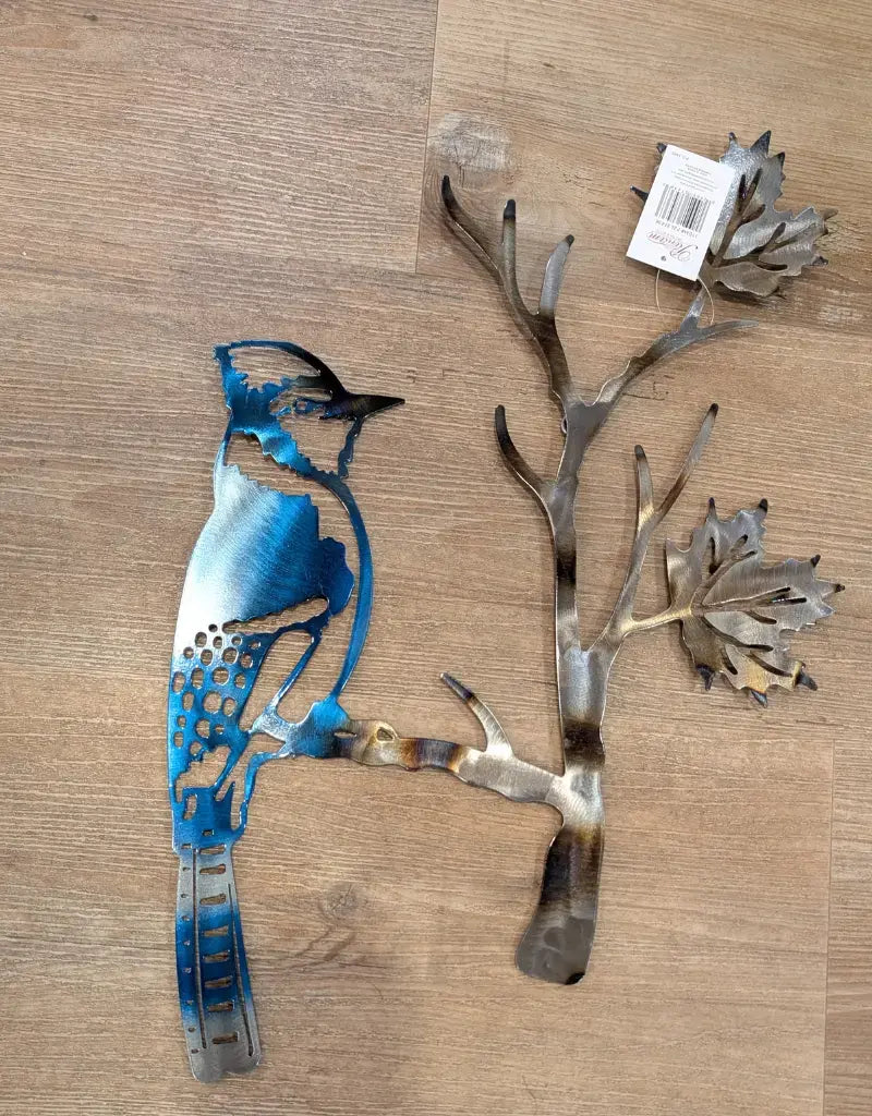 Bird on a Branch Metal Wall Art