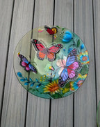 Glass Birdbath