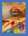 Helmut mounted Hummingbird Feeder