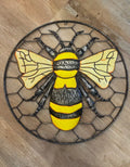 Metal Bee and Honeycomb Wall Art