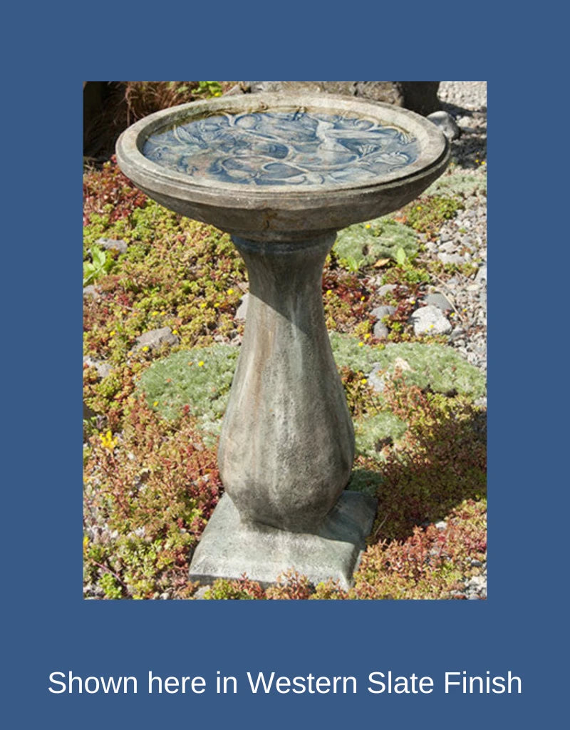 Hummingbird Birdbath Tall