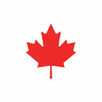 Red maple leaf graphic