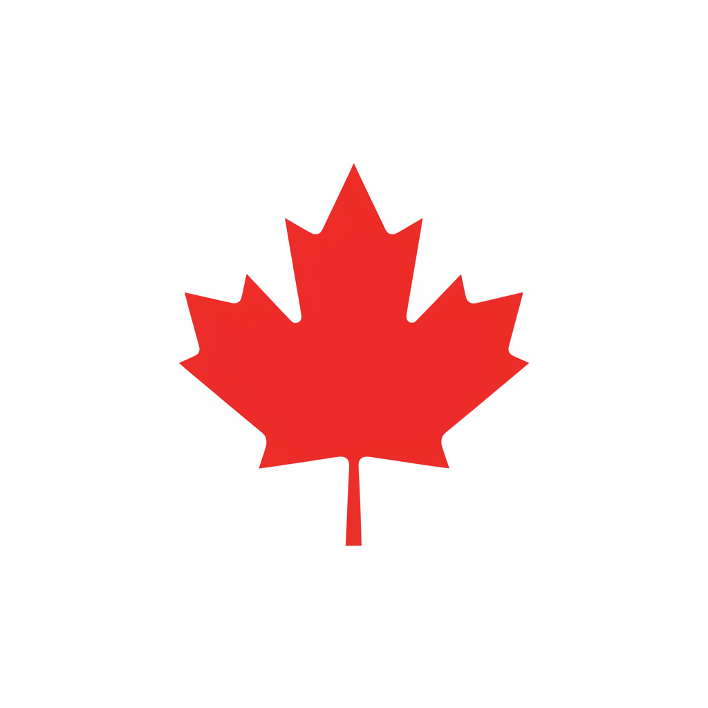 Red maple leaf graphic