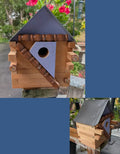 Jean Long rustic birdhouse w/ universal 1.5" hole
