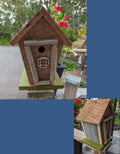 Jean Long rustic birdhouse w/universal 1.5" hole