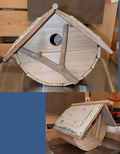 Jean Long rustic birdhouse w/ universal 1.5" hole
